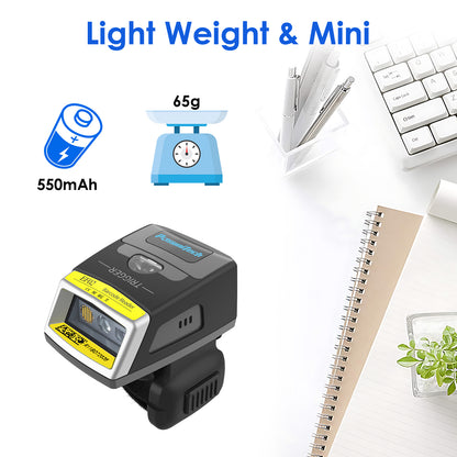 EF02 Wireless Bluetooth Ring 2D Scanner