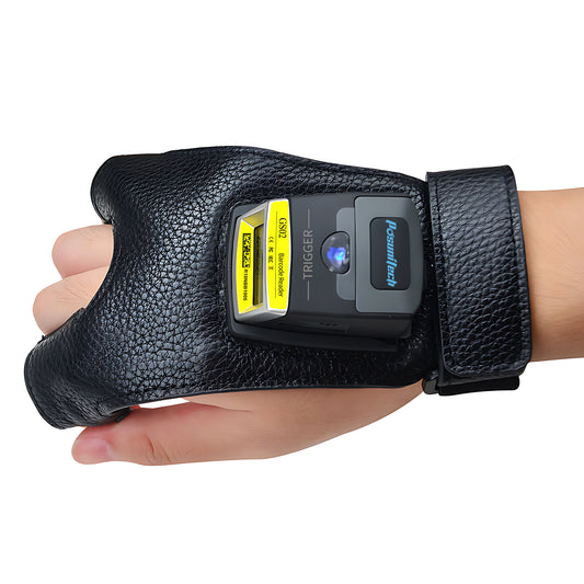 Glove Barcode Scanner 2D GS02 Wearable Wireless Bluetooth Barcode Reader with Zebra Scan Engine