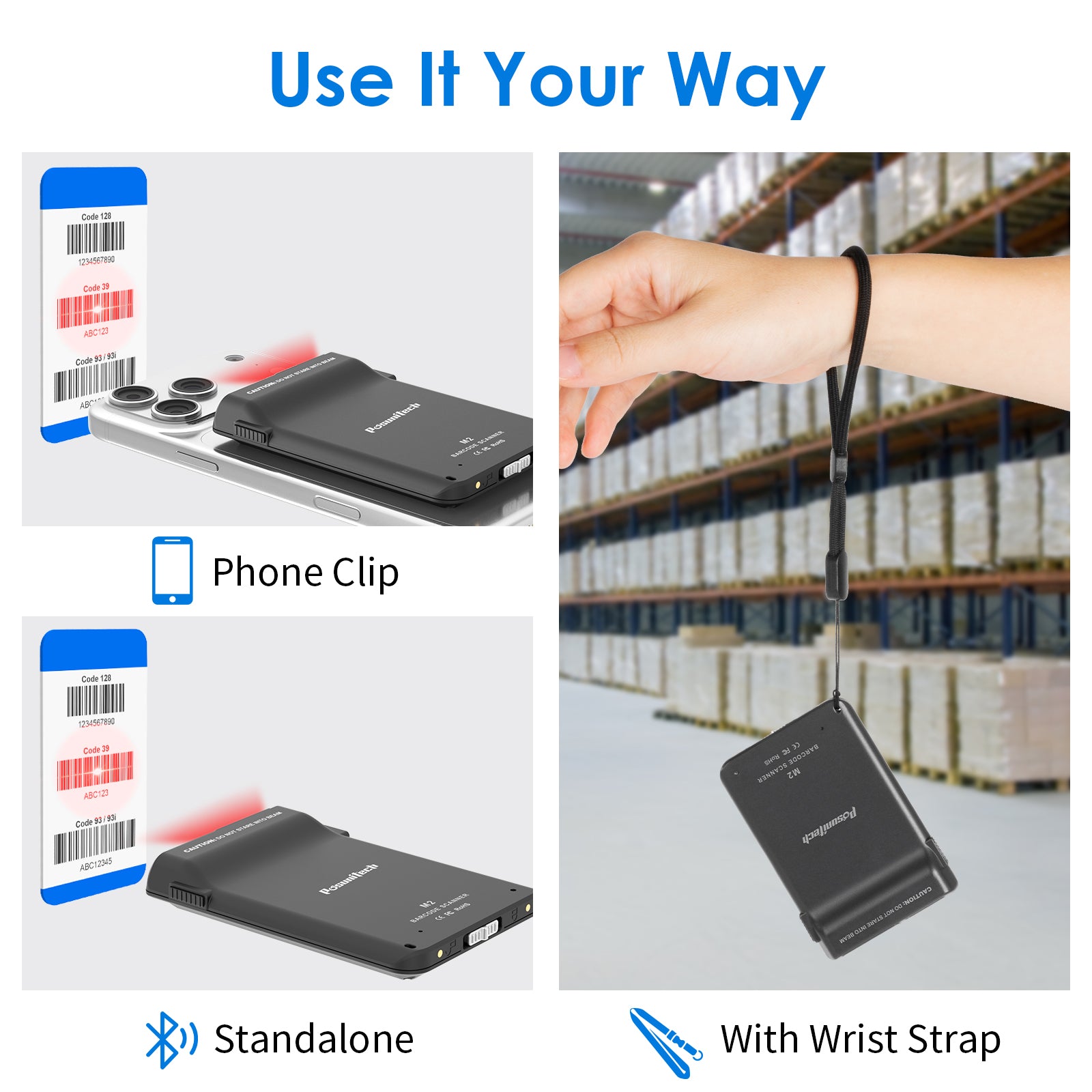 M2 backclip Barcode Scanner