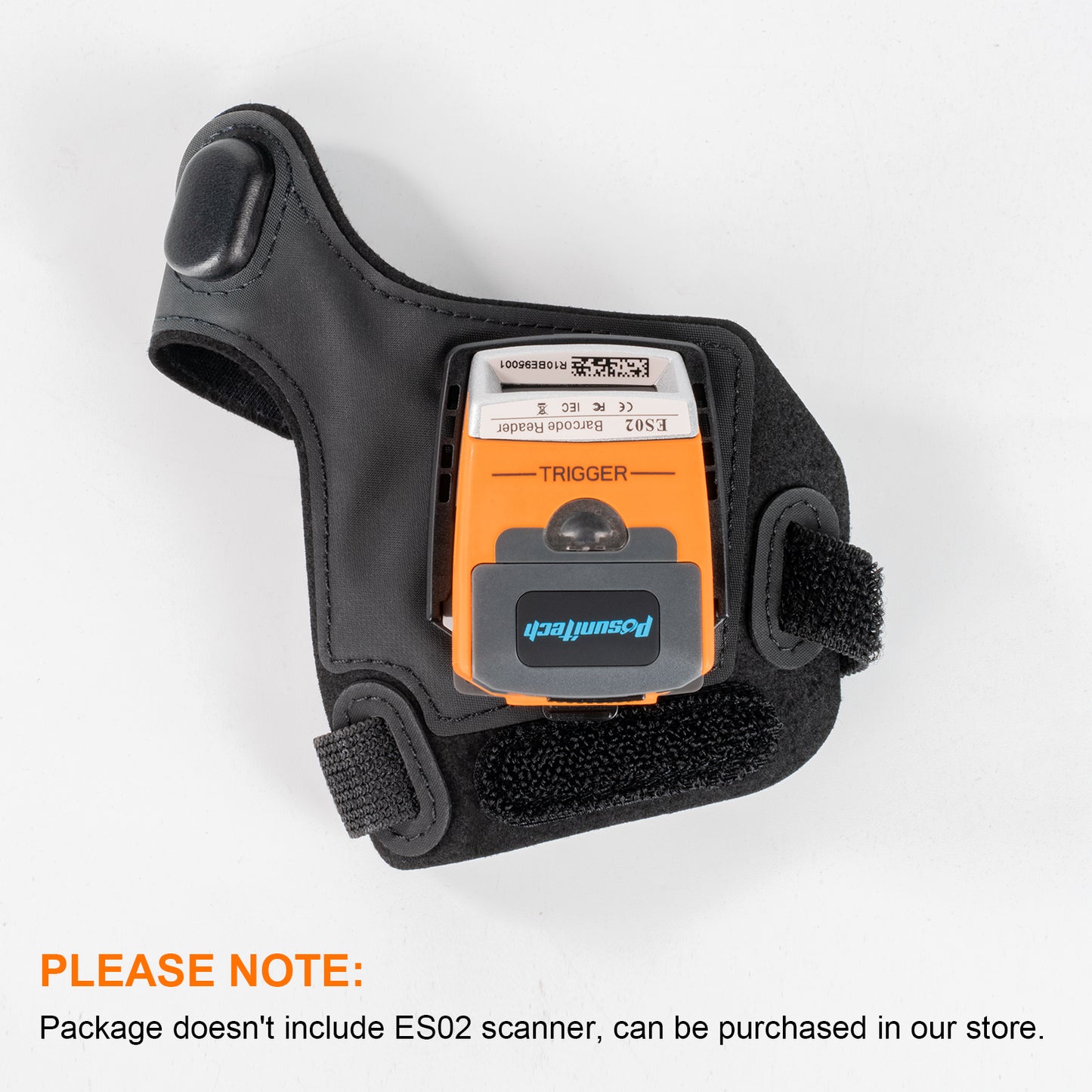 Posunitech Finger Trigger Glove Right Hand PG05C for 1D/2D Imager Mini Pocket Barcode Scanner Warehouse Pickup, Wearable Wrist Straps Hands-Free Wireless Storage Reader