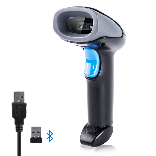  Barcode Scanner Handheld Bluetooth Wireless 