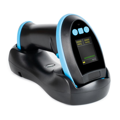 TH39 Wireless Barcode Scanner with Display Screen, 1.77'' On-Screen Configuration, Bluetooth 4.2 & 2.4G Wireless & USB, Industrial Handheld 1D/2D/QR Scanner for Warehouse, Inventory, Retail